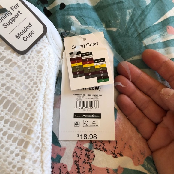 Time and Tru White Plus Size Bikini- NWT - Picture 4 of 9